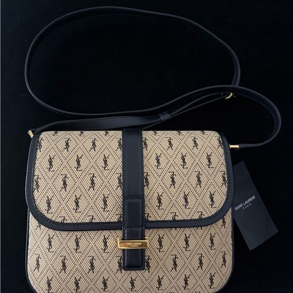 Brand new Saint Laurent Beige and Black Crossbody Bag - Picture 1 of 6